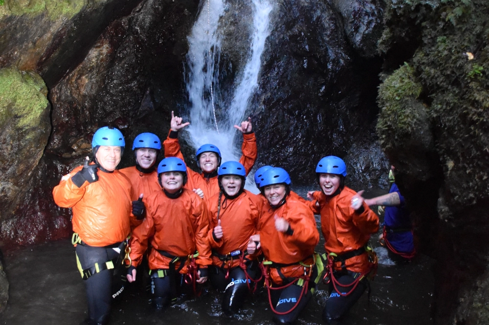 Unleash Team Building Thrills With Canyoning Adventures
