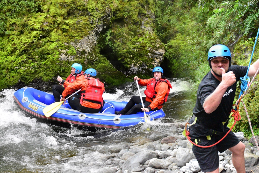 Raft And Abseil Combo Waiohine River Waiarapa